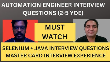 MasterCard Testing Interview Experience | Real Time Interview Questions and Answers