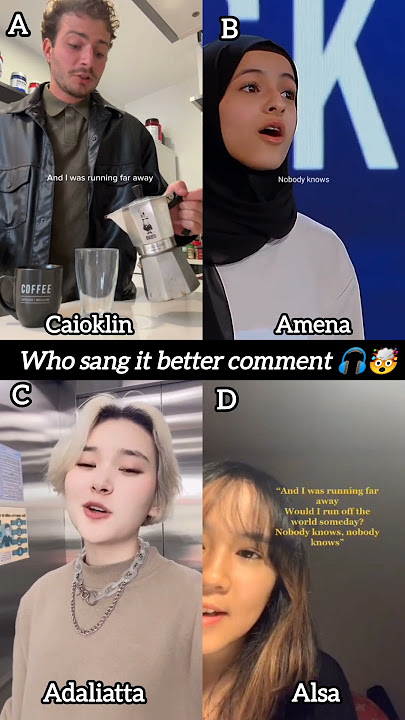 Runaway - Aurora 🎧🎻 || Song Cover By🥰||Caioklin,Amena Alsameai, Adaliatta and Alsa #song #aurora