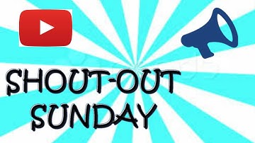 SHOUT-OUT SUNDAY (COMMENT DOWN BELOW FOR A CHANCE TO GET SHOWN)