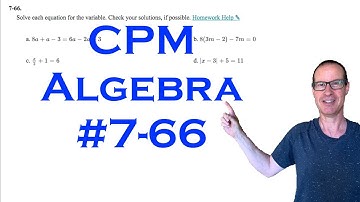 CPM Algebra Chapter 7 Problem 66