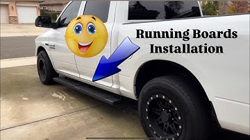 2016 Dodge RAM 1500 running boards installation from ebay $200 #happy #easy #fun
