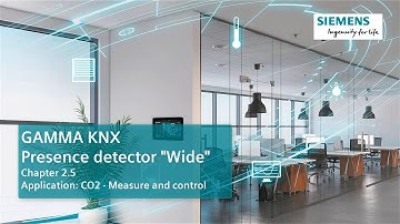 2.5 Siemens KNX presence detector Wide: Application CO2 measurement and air quality control