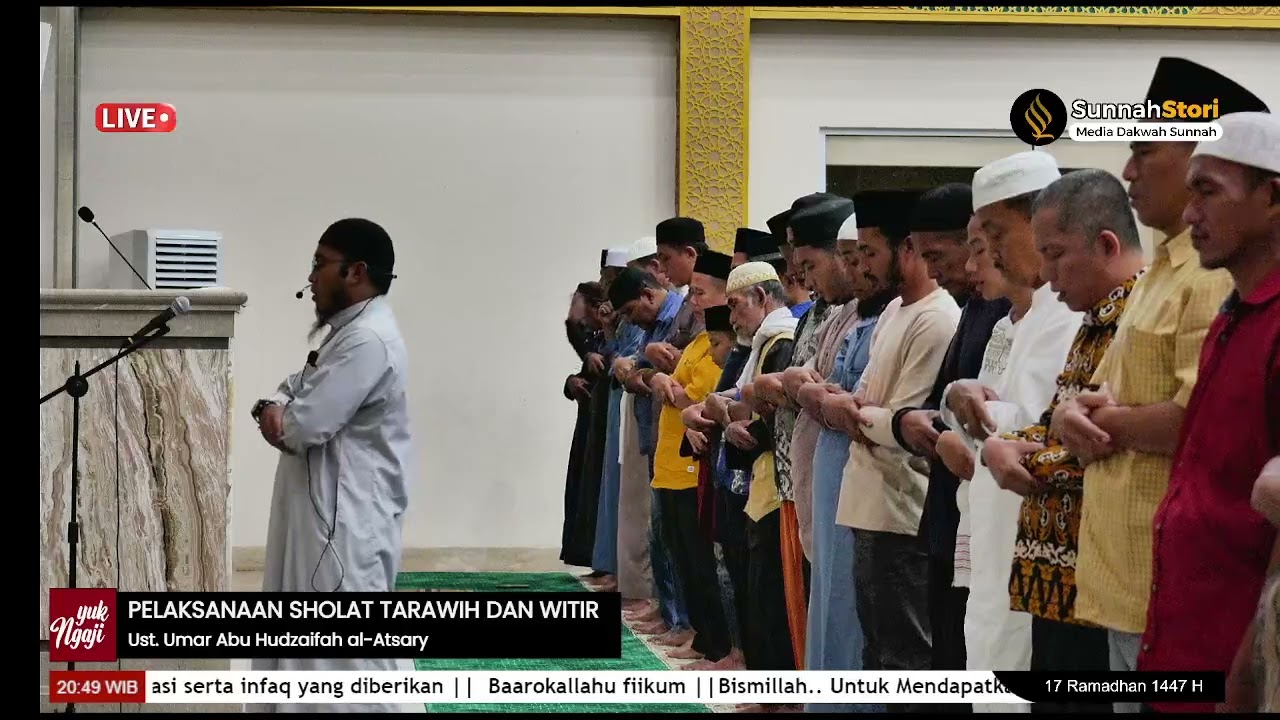SHOLAT TARAWIH MALAM KE 18 TAMADHAN