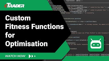 Custom Fitness Functions for cTrader Optimisation