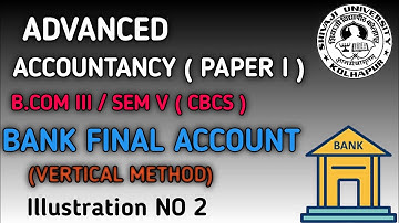 Bank final account|B.com III sem V @eduaccountancy