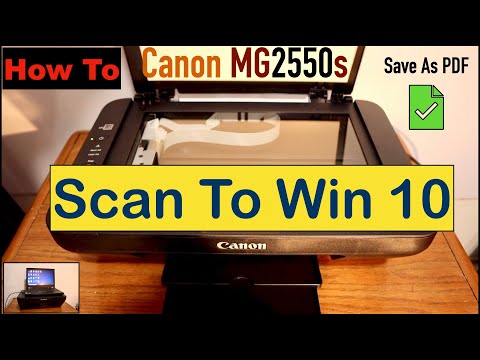 Canon PIXMA MG2550s Scan To Windows 10 & Save Document To Desktop As a PDF File.