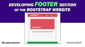 Developing the Footer Section of the Bootstrap Website | Tutorial - 8