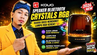 KOUO Speaker Bluetooth Portable  RGB Crystals Big Diamond  Original @Virmutchannel   