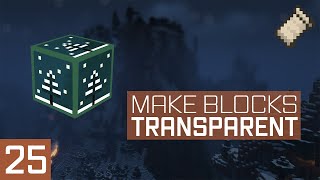 Minecraft 1.18.1 Fabric Modding | TRANSPARENT BLOCKS