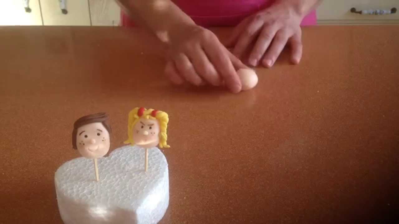 Paso a paso para hacer caritas de fondant