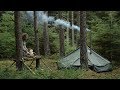 BUSHCRAFT TRIP - HOT TENT, SPOON CARVING, TABLE, RACK, REINDEER SKIN, BILLHOOK, YAKUT KNIFE