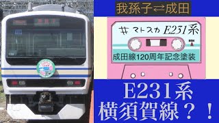 【乗車記】E231系マト139編成〜成田線120周年記念塗装〜