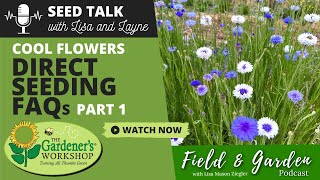 Seed Talk #4  Cool Flowers Direct Seeding FAQs, Part 1