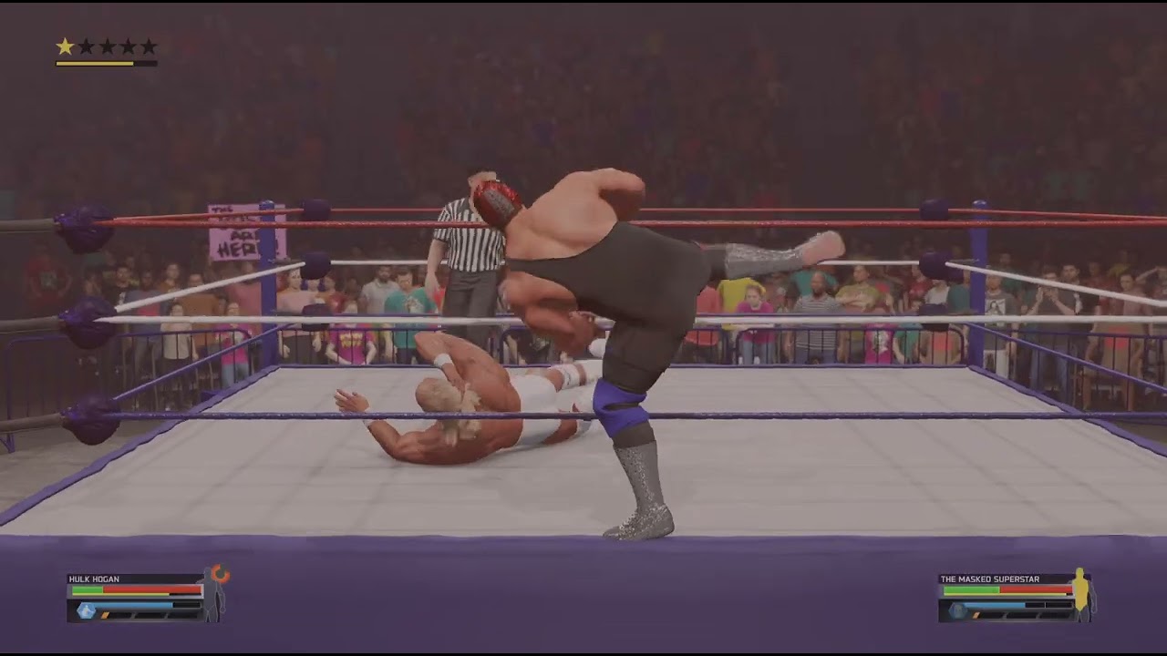 Hulk Hogan vs Thet masked Superstar Championship wrestling 6/2/1984