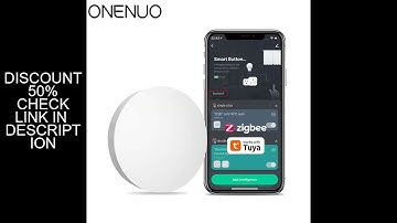 1~2pcs Tuya ZigBee Button Scene Switch Intelligent Linkage Switch Battery Powered Automation Work Wi