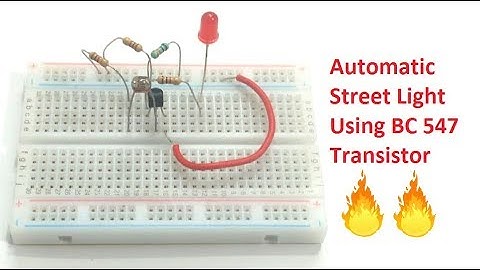Automatic Street Light Using BC547 Transistor | Breadboarding | Easy Electronic Project
