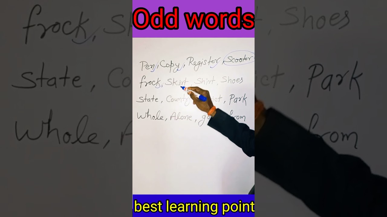 Odd words English odd words| what is odd word 