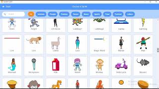 Scratch project using Event based programming and forever block.