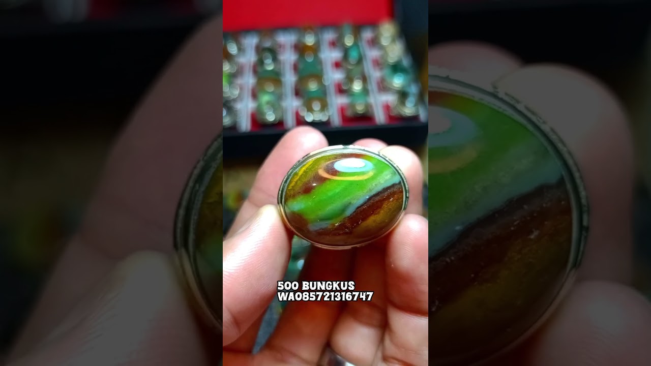 Batu akik pancawarna odim lapis 