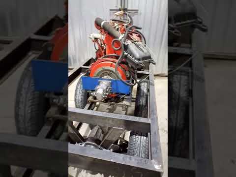 Постройка буровой,установка двс.