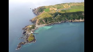 Flying past Lundy Island