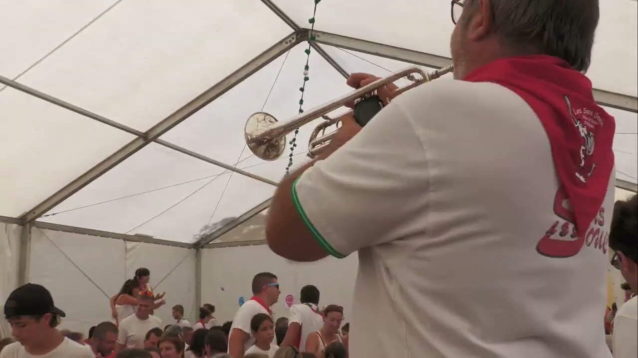 SALUT LES AMOUREUX de JOE DASSIN par la banda les SANS SOUCIS (fêtes de la BASTIDE CLAIRENCE)