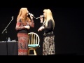 Theresa Sareo and Diana Wise Perron sing at the Elmira 'ALIVE AGAIN' film premiere