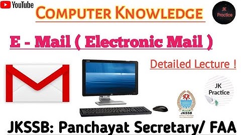 E-mail In Computer knowledge Jkssb | Email Jkssb Exams | Panchayat Secretary/ FAA #jkssbvlw