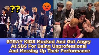 STRAY KIDS Mocked And Got Angry At SBS For Being Unprofessional And Messing Up Their Performance Resimi