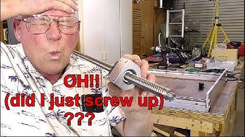 Episode 5 OH!! (did I just screw up)??? MAKE A CNC ROUTER WITH SIMPLE WOODSHOP TOOLS (Y-AXIS SCREW)