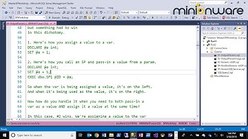 Master Stored Procedure Workshop: Part 2