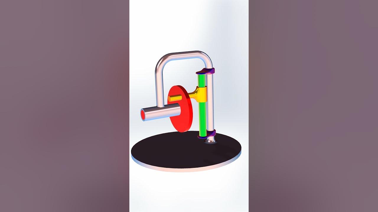 rotary-to-and-fro-motion-solidworks-mechanism-mechnicalengineering