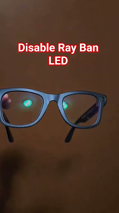 Yes, you can disable the LED on Ray Ban Metas