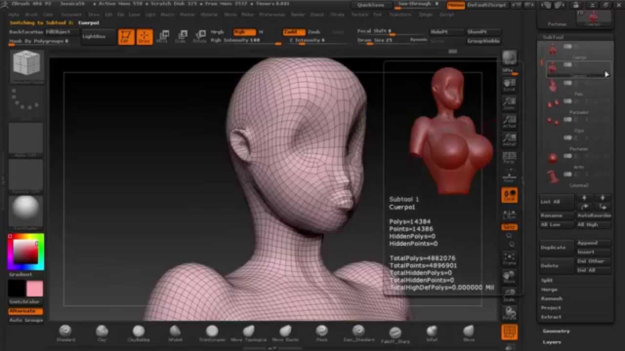 how to zremesher for really mustache in zbrush
