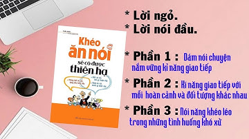 [Sách Nói] KHÉO ĂN NÓI SẼ CÓ ĐƯỢC THIÊN HẠ - Phần 1 || Đọc Sách và Chia Sẻ