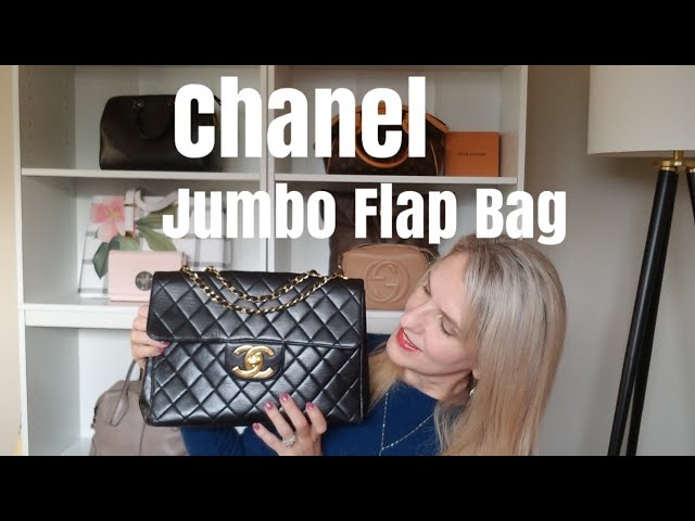 black jumbo chanel bag authentic