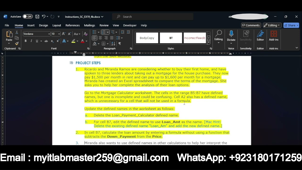 Shelly Cashman Excel 2019 Module 4 SAM Project 1b