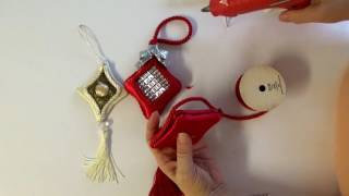 Hobby Lobby DIY Ornament out of Fabric and a Tassel
