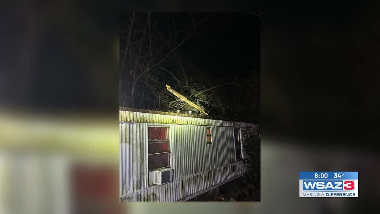 Teen injured after tree falls on home - YouTube