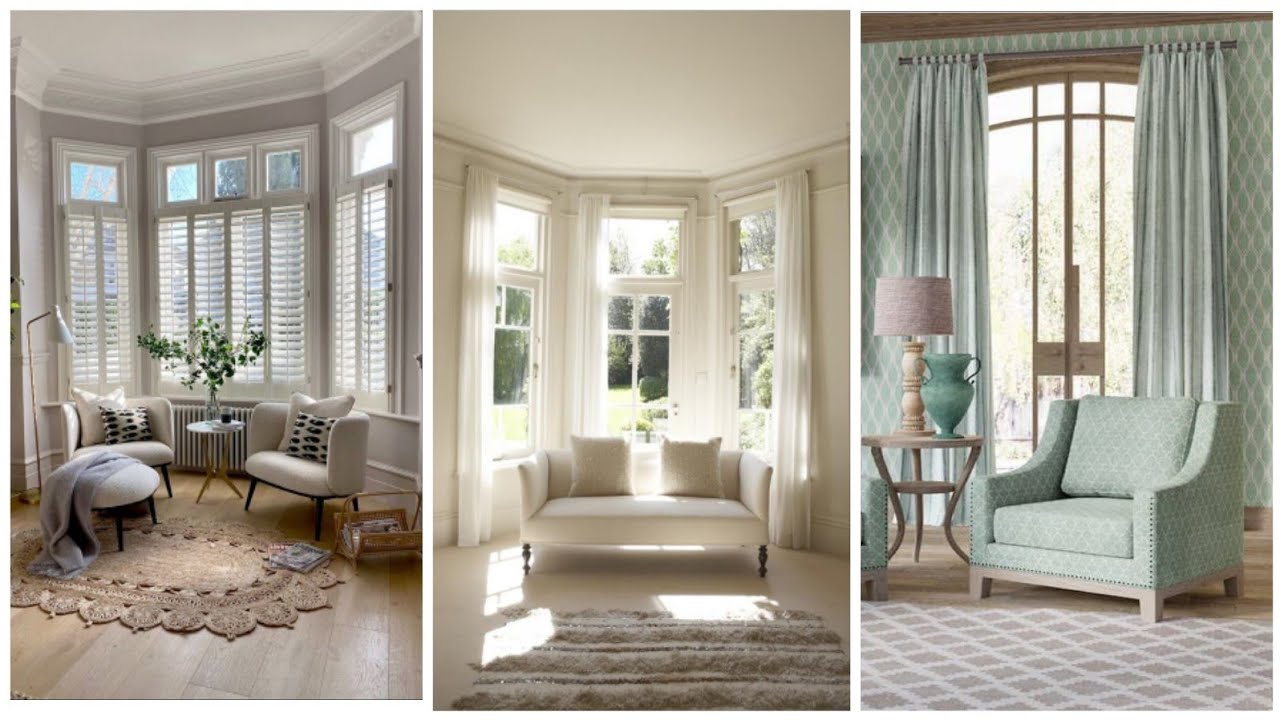 Living room window designs || windows sitting area #windows - YouTube