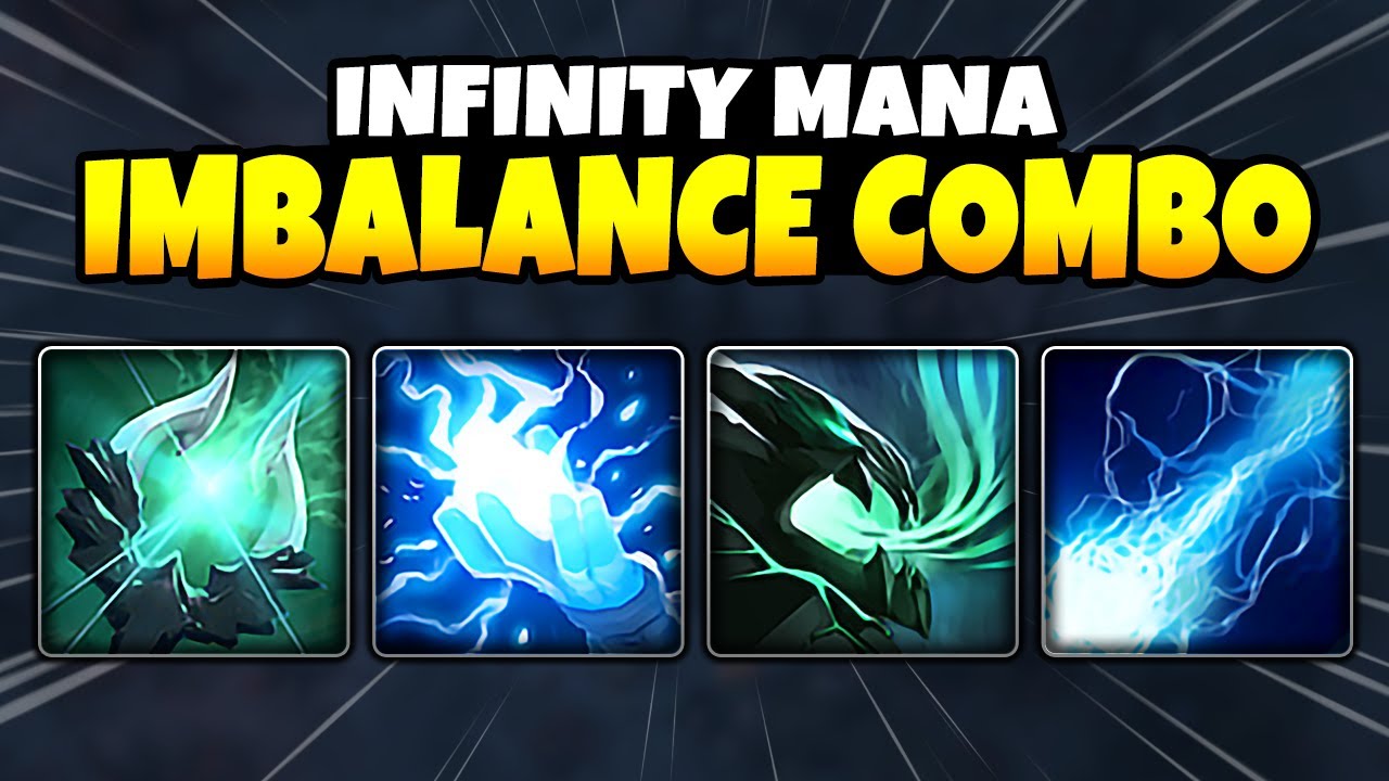 Imbalance Combo Infinity Mana BALL LIGHTNING + ESSENCE FLUX | Dota 2 Ability Draft
