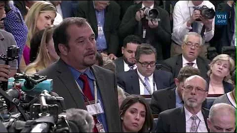 Reporter Asks Spicer To Oppose Violence Against Re...