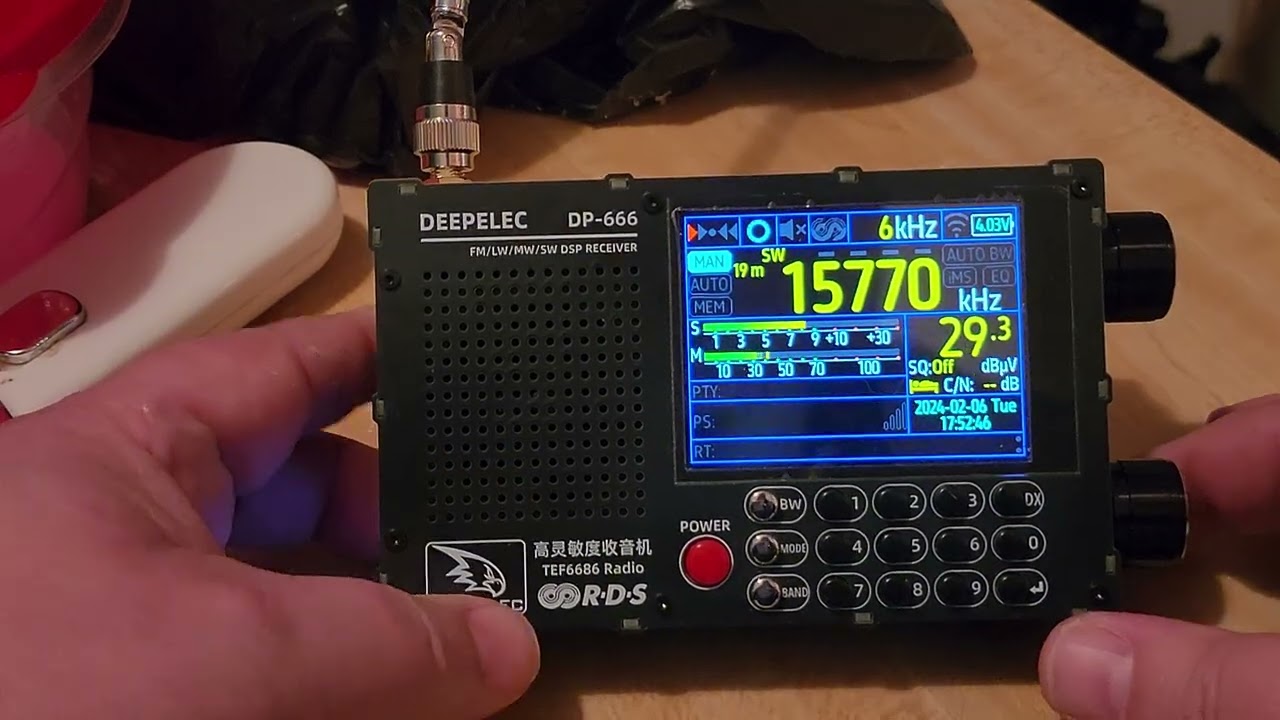 Deepelec DP-666 DSP TEF-6686 based radio receiver on Radio