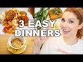 3 EASY + QUICK DINNER RECIPES \\ MEALS FOR BUSY PARENTS