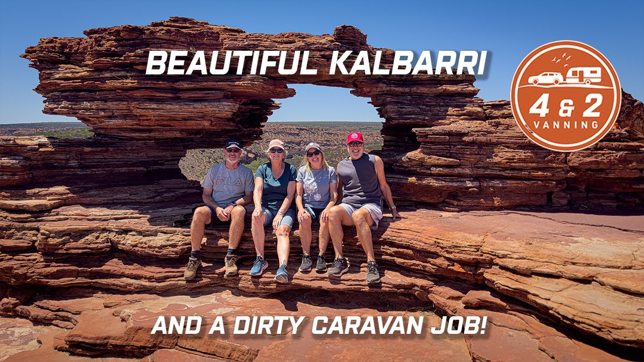 Beautiful, windy Kalbarri & a filthy job cleaning caravan sump pump filter!