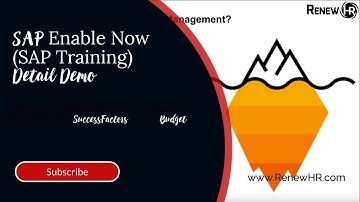 SAP Enable Now I SuccessFactors  - Organizational Change Management
