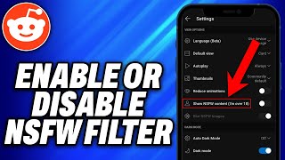 How To Enable Or Disable NSFW Filter On Reddit - Easy Fix