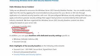 Stop Using HardenKitty – Windows Server 2025 Security Baseline Is the Clear Winner