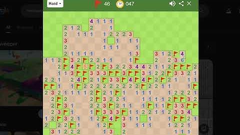 Google Minesweeper Web (Hard) Any% Speedrun 1m 13s 