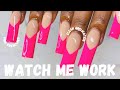 WATCH ME WORK | PINK FRENCHIES | BEGINNER FRIENDLY